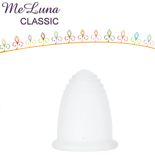 MeLuna Classic Menstrual Cup Ring - Menstrual Cup with Ring, L-size, green  | MAKEUP